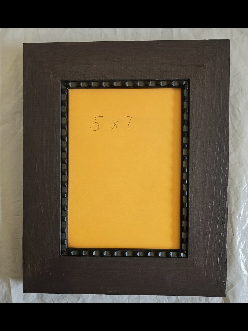 Classic Wooden Picture Frame - Dark Brown 5x7 Photo New Heavy Wood